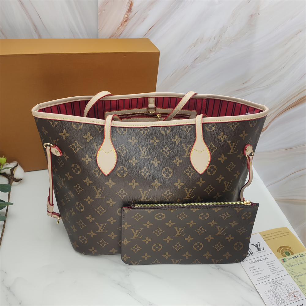 LV Monogram Neverfull Medium Tote