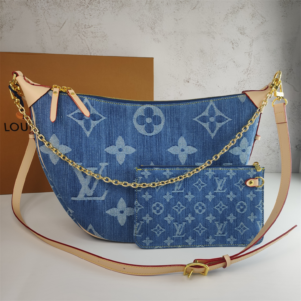 Louis Vuitton denim Moon Odeo Moneygram bag