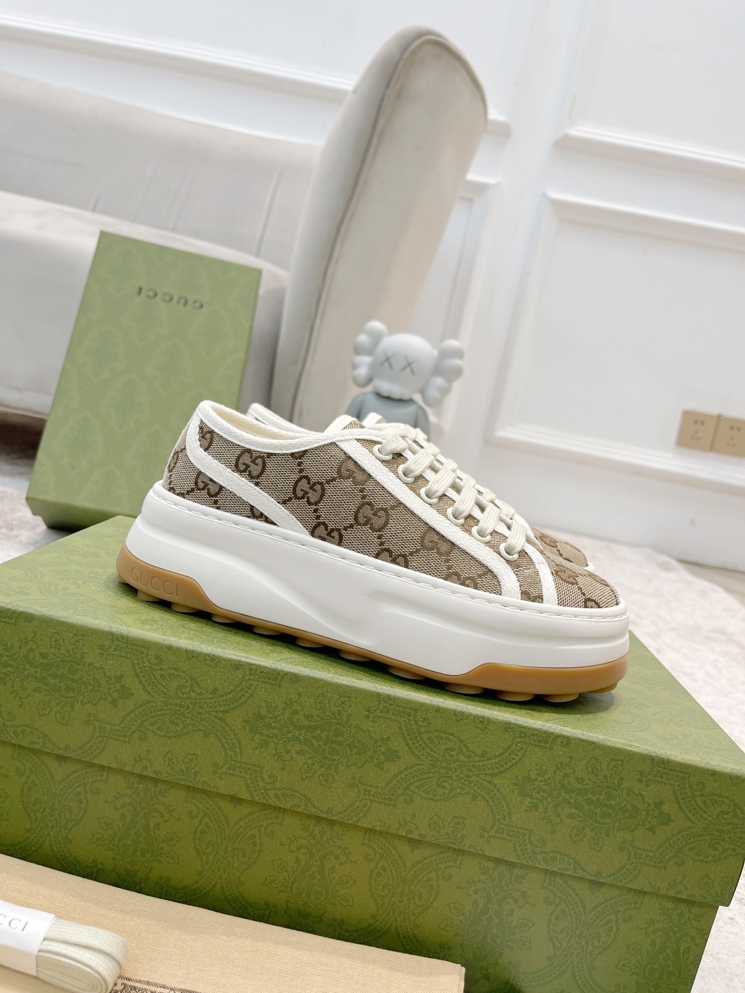 Gucci GG Printed Platform Sneakers for Women