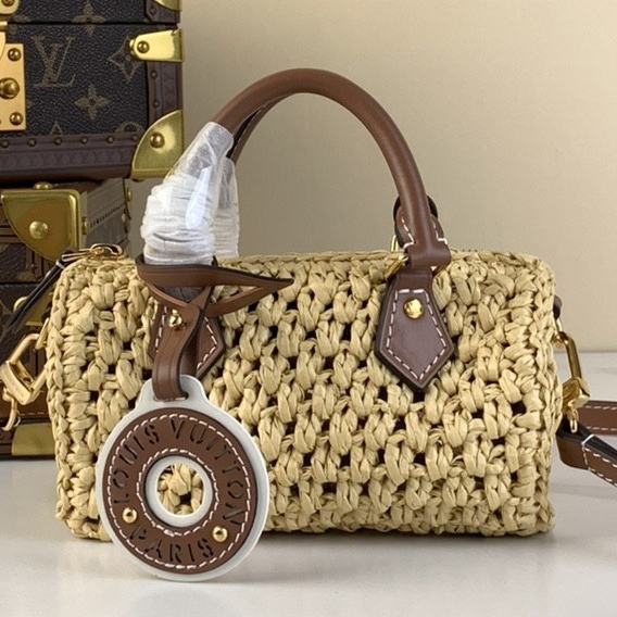 LV Top Quality Louis Vuitton Raffia Speedy Nano 2024