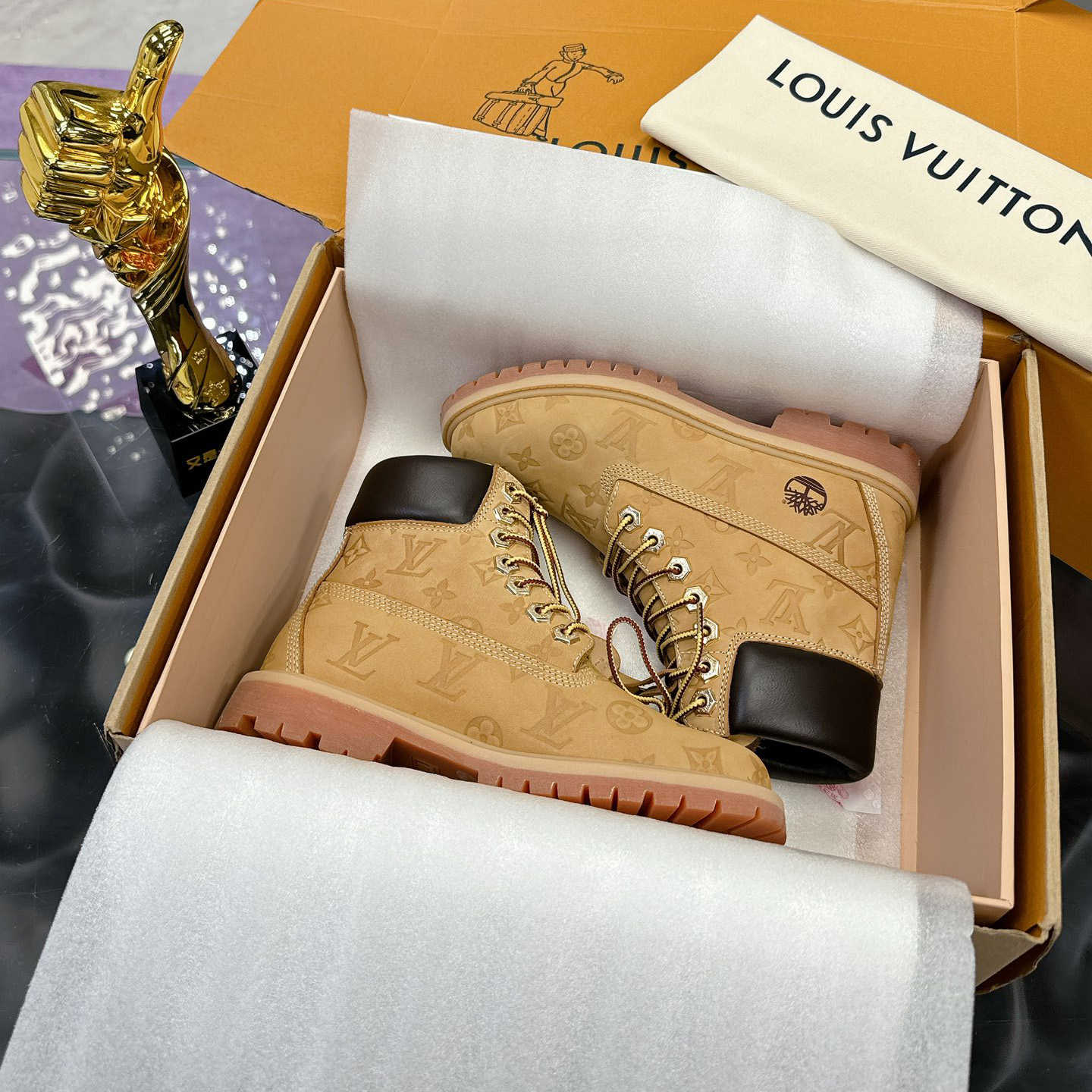 LV x Timberland  Monogram Short boots