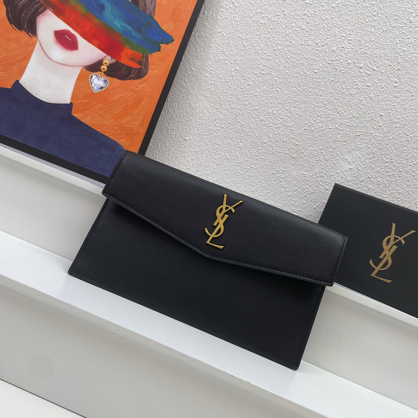 YSL Uptown clutch bag