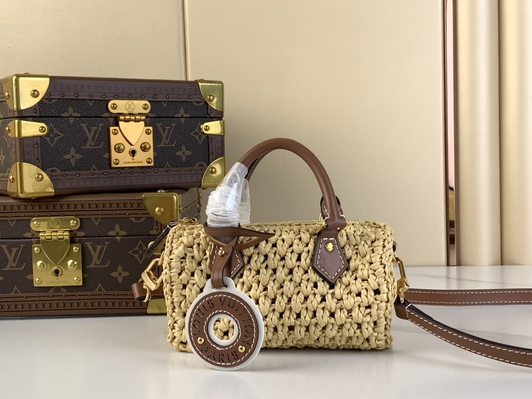LV Top Quality Louis Vuitton Raffia Speedy Nano 2024