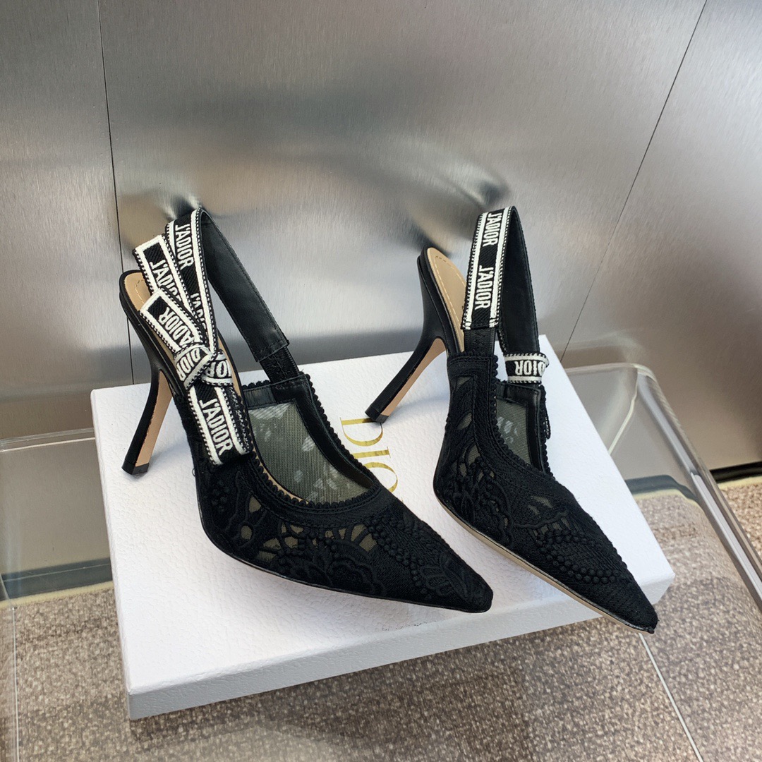 DIOR woven high heels
