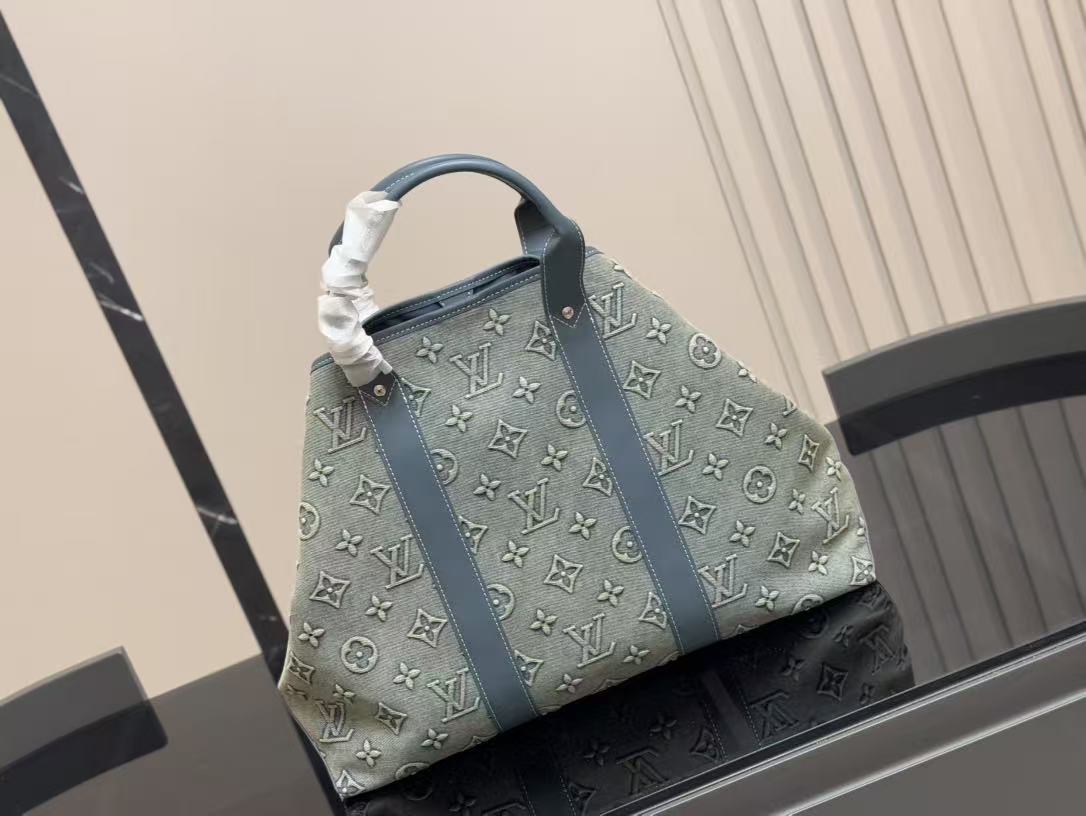 LV Sac Plat Denim Briefcase For Men