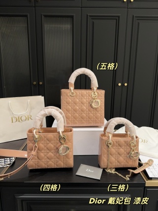 dior patent leather Diana Bag