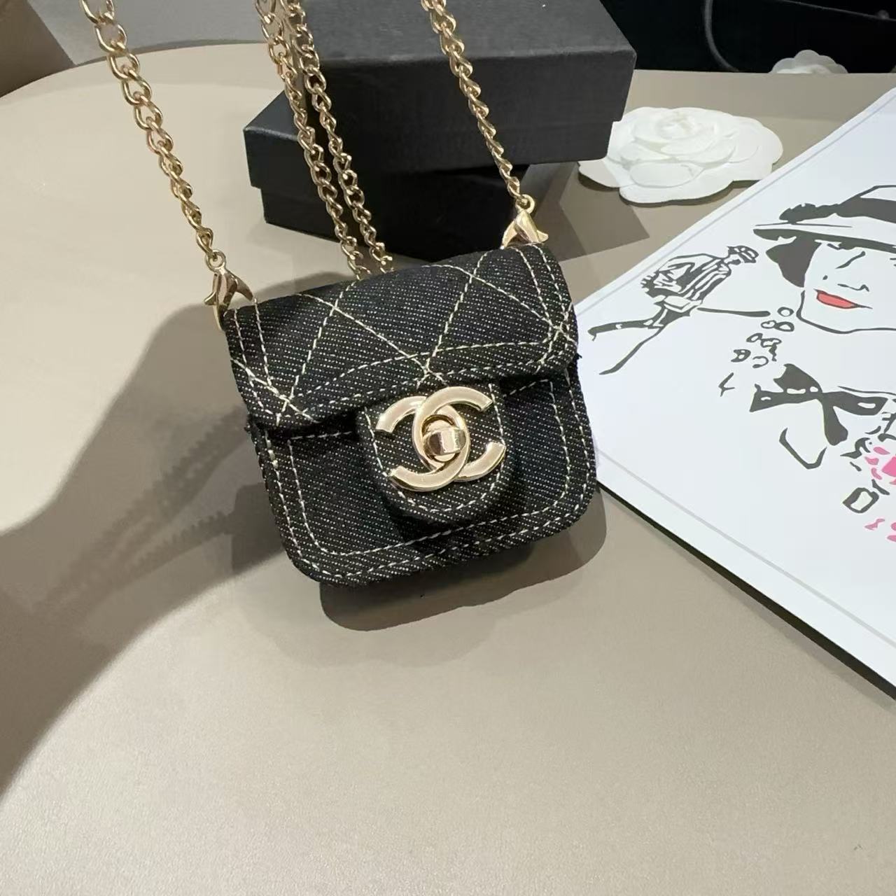 Chanel mini earphone bag collection