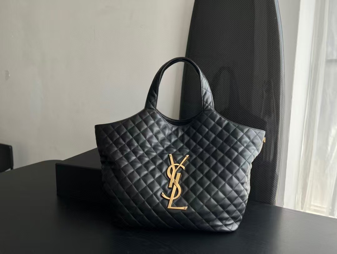 Top version YSL original leather handbag