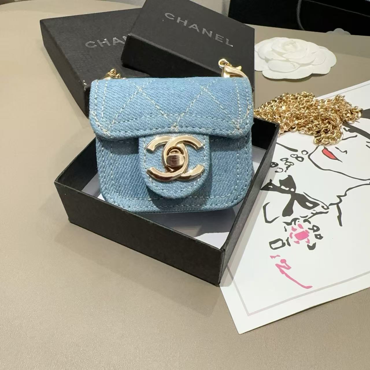 Chanel mini earphone bag collection