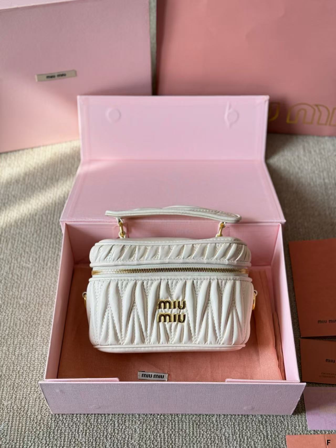 Miumiu Square box makeup bag