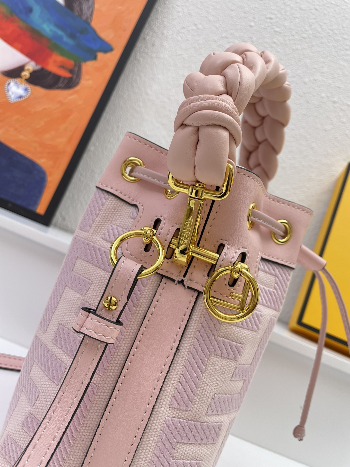 Fendi Mon Tresor  bucket bag
