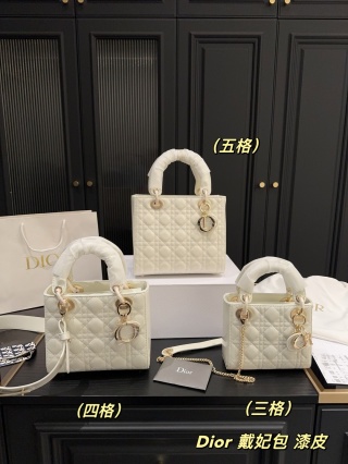 dior patent leather Diana Bag