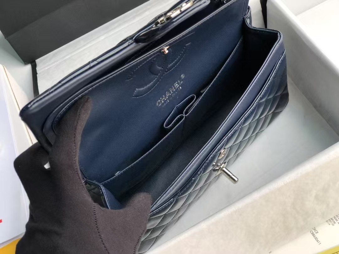 High Chanel classic flap bag Patent leather