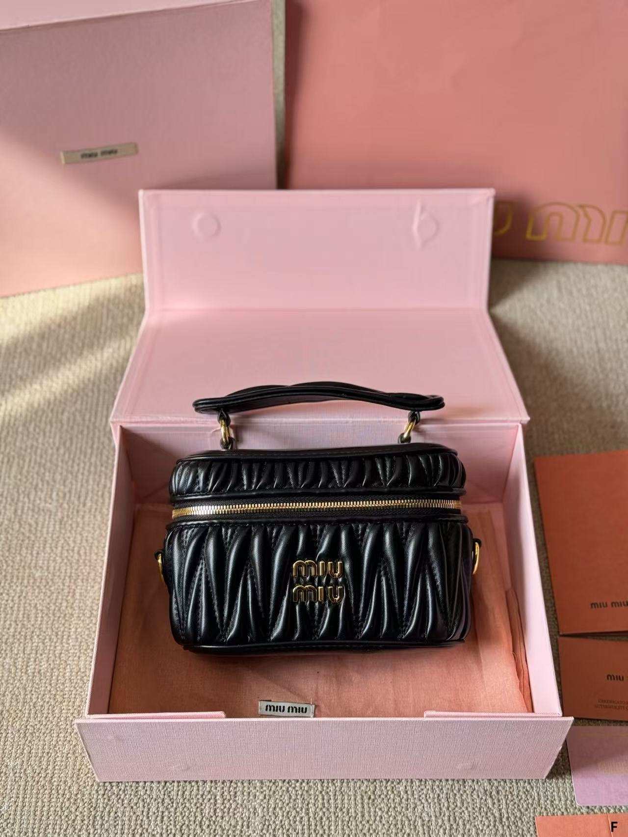 Miumiu Square box makeup bag