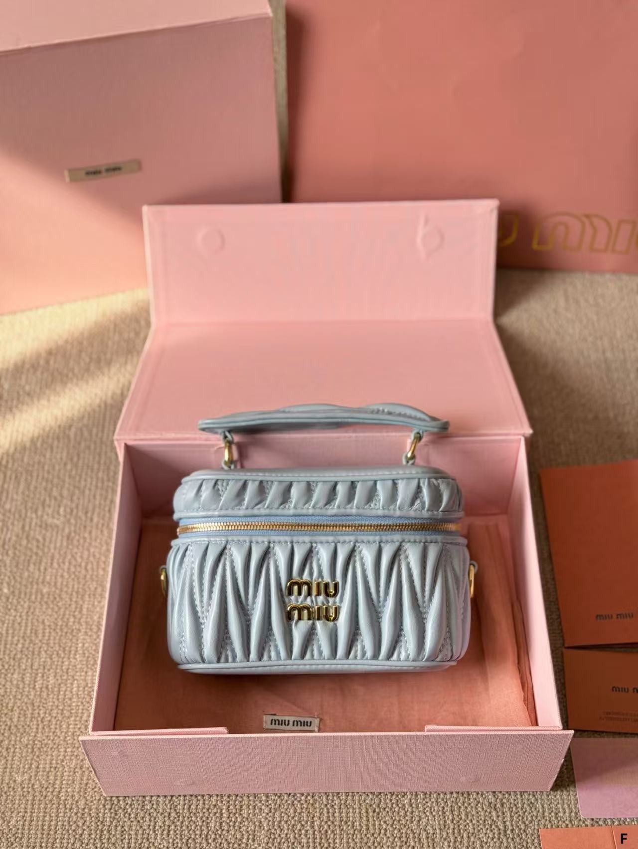 Miumiu Square box makeup bag