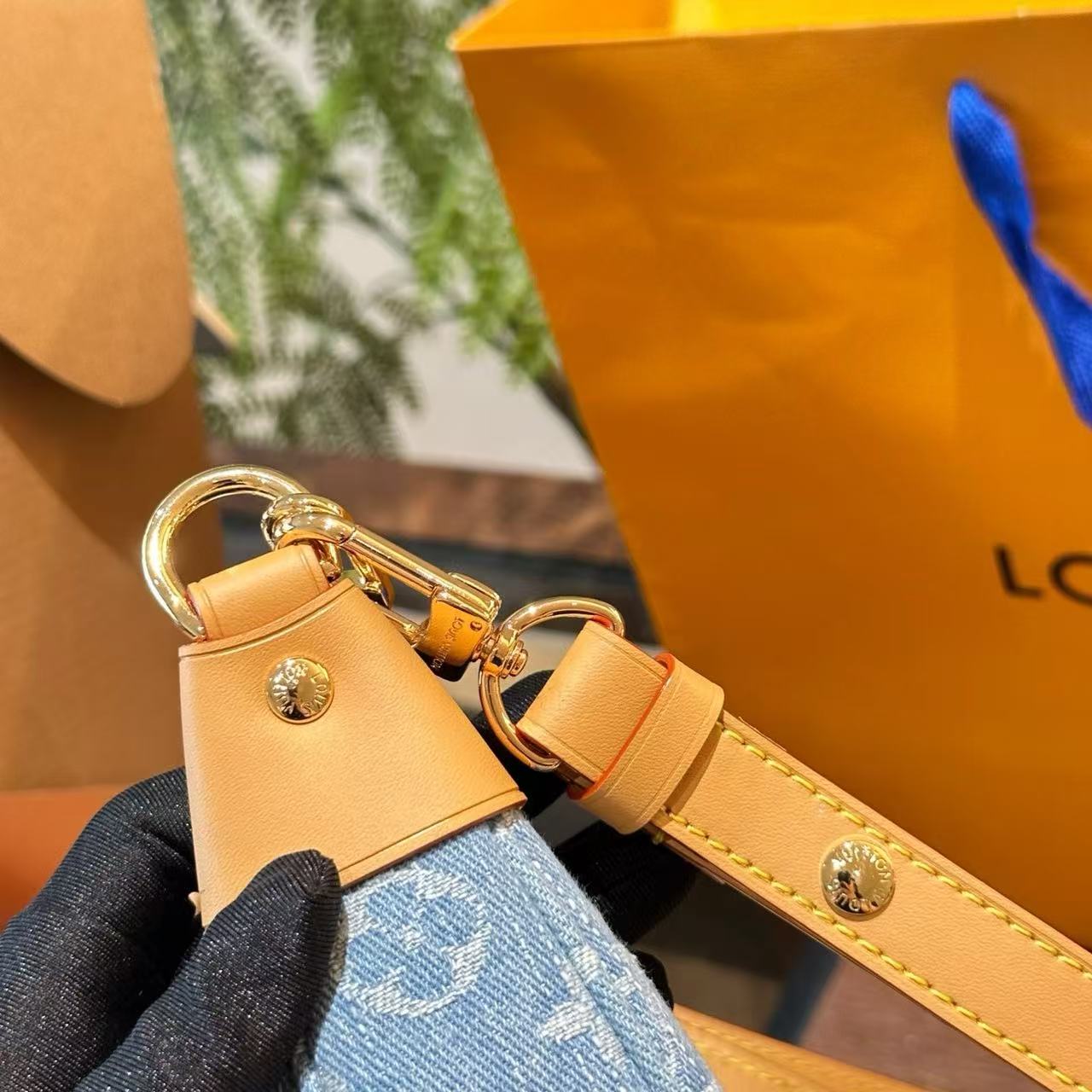 Louis Vuitton Denim Moon Bag