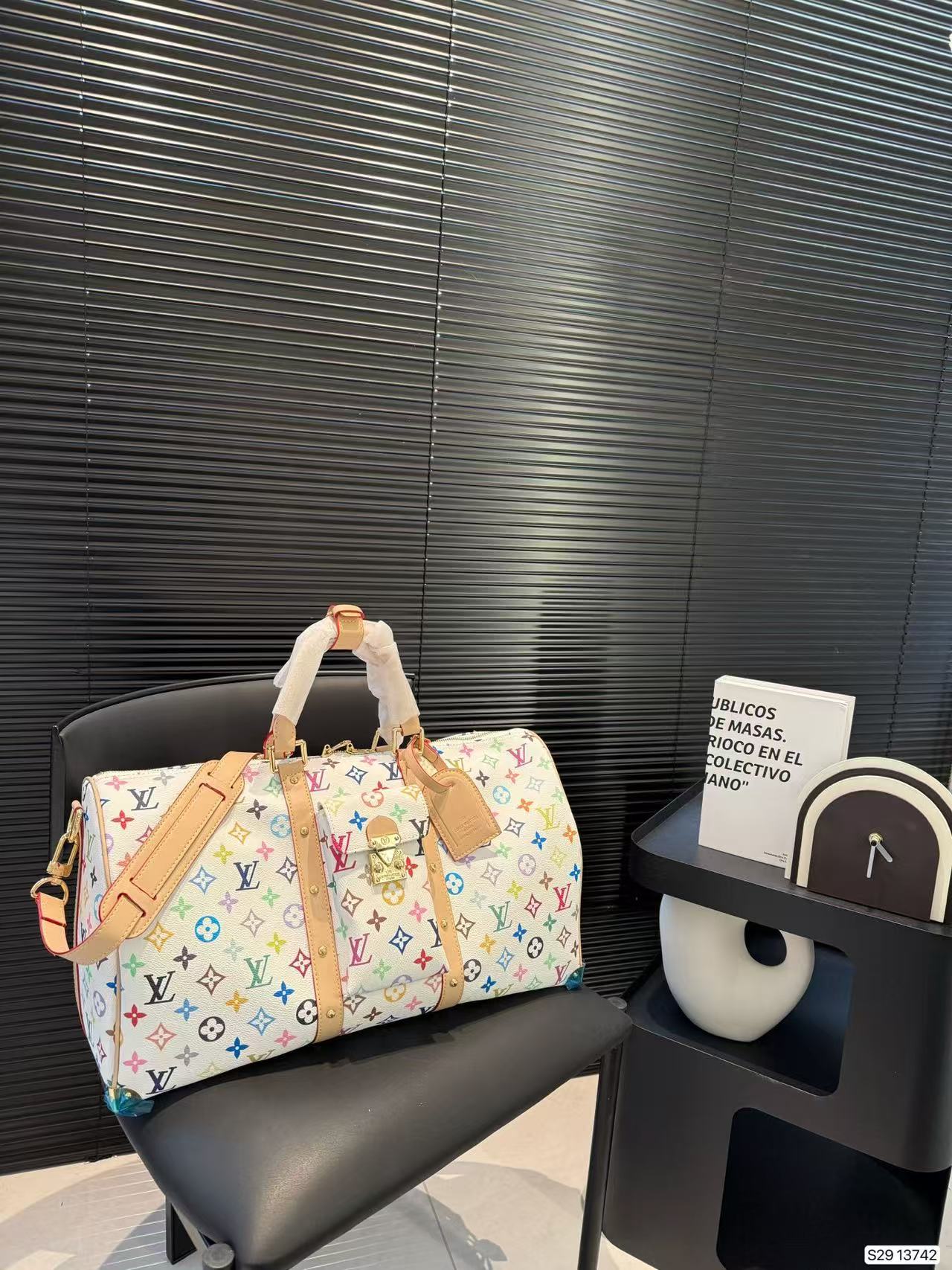 LV Tri-color series travel bag