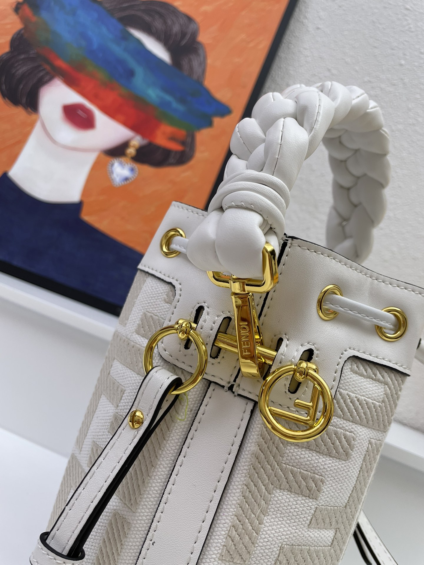 Fendi Mon Tresor  bucket bag