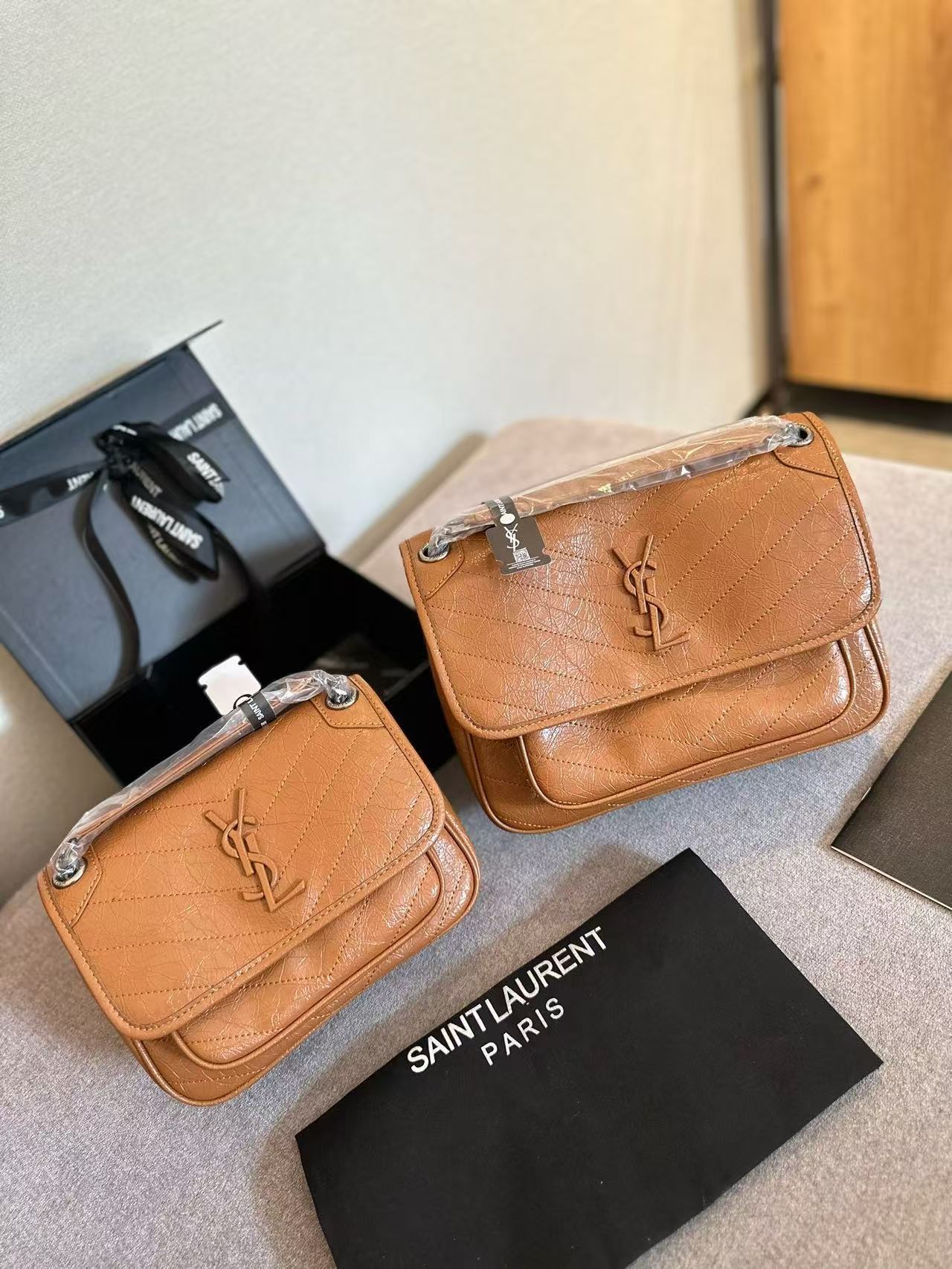 YSL Niki Monogram Logo Bag