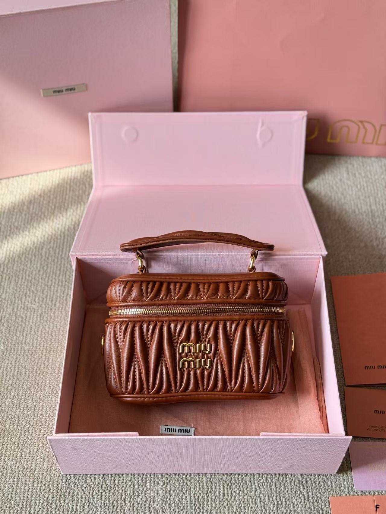 Miumiu Square box makeup bag