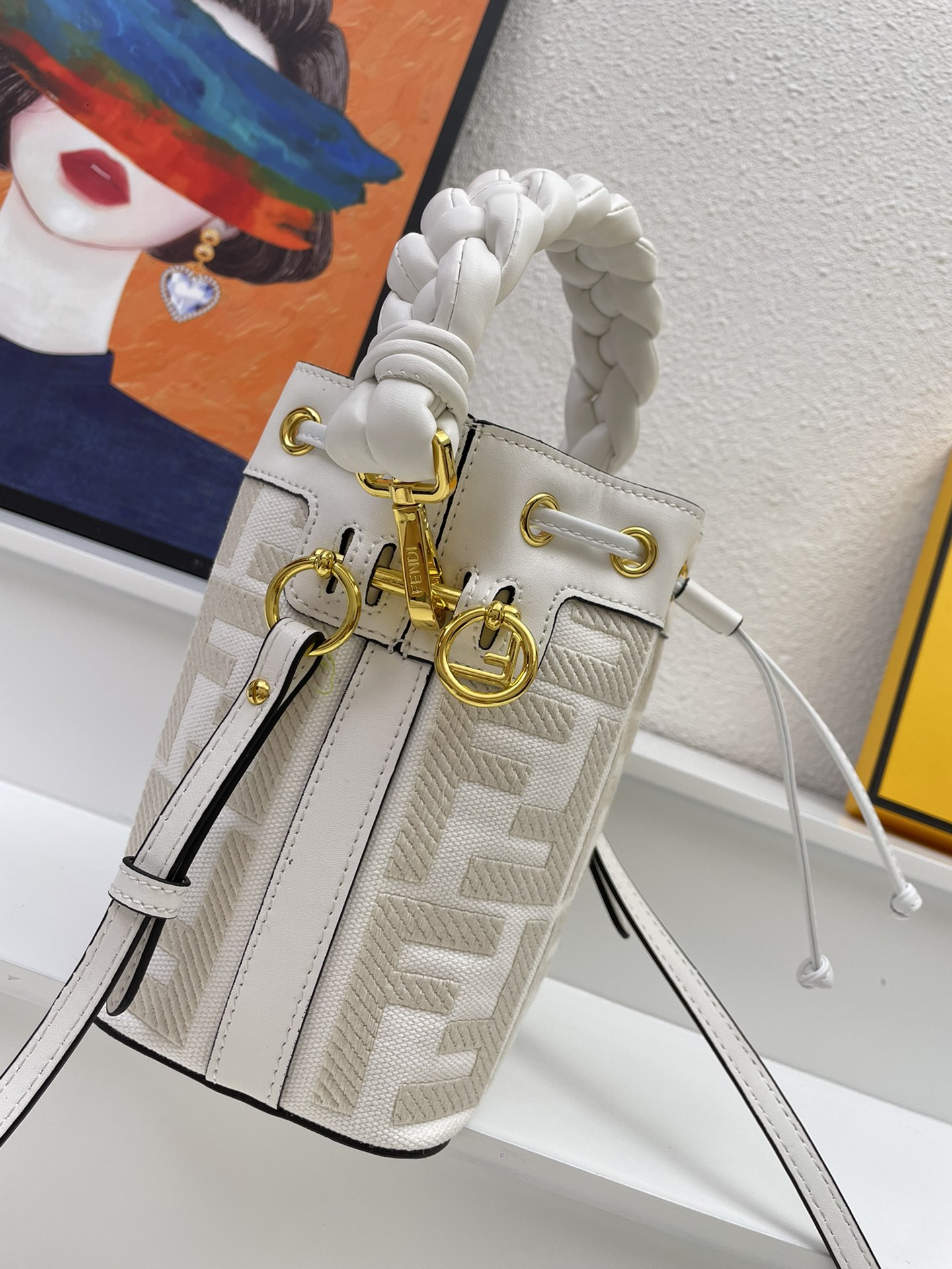 Fendi Mon Tresor  bucket bag