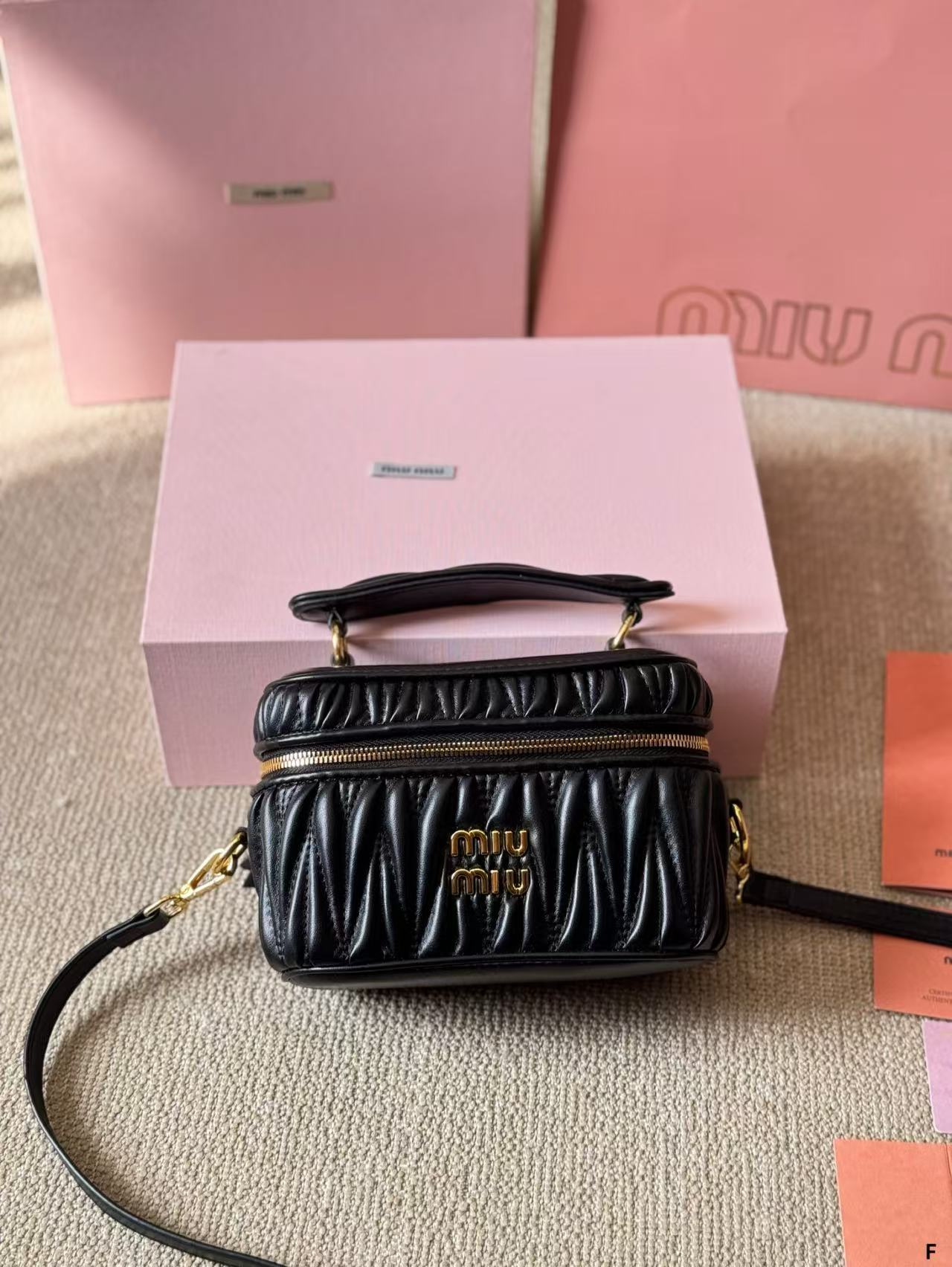 Miumiu Square box makeup bag