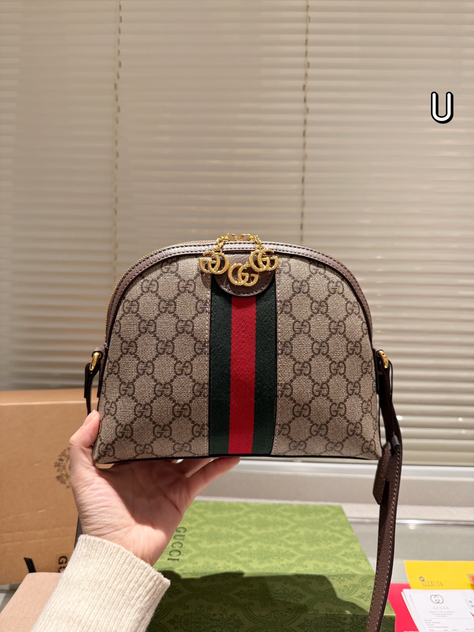 Gucci oidia Shell bag