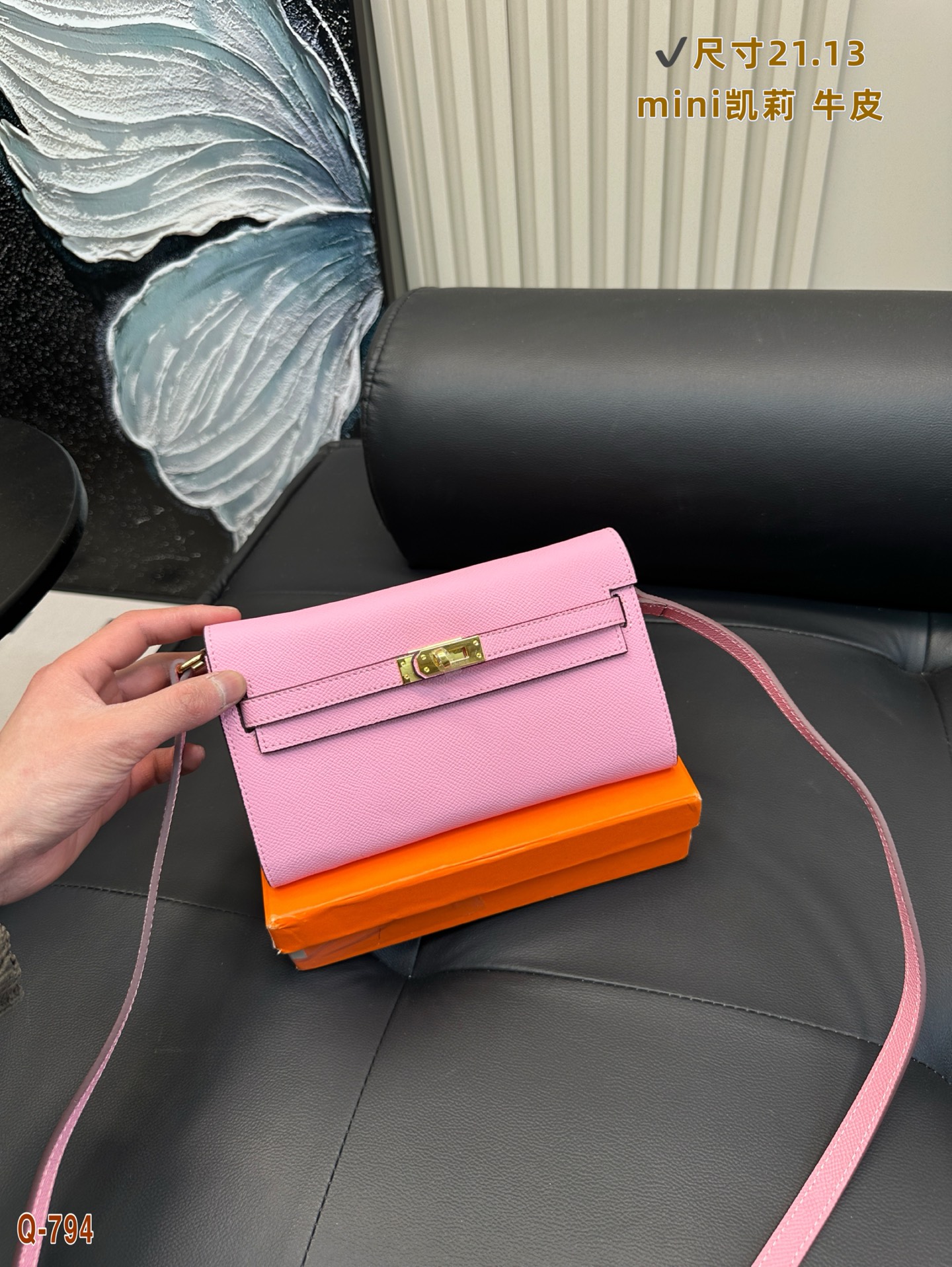 Hermès Kelly leather handbag Fashionable and easy to match armpit bag crossbody bag handbag high cost performance