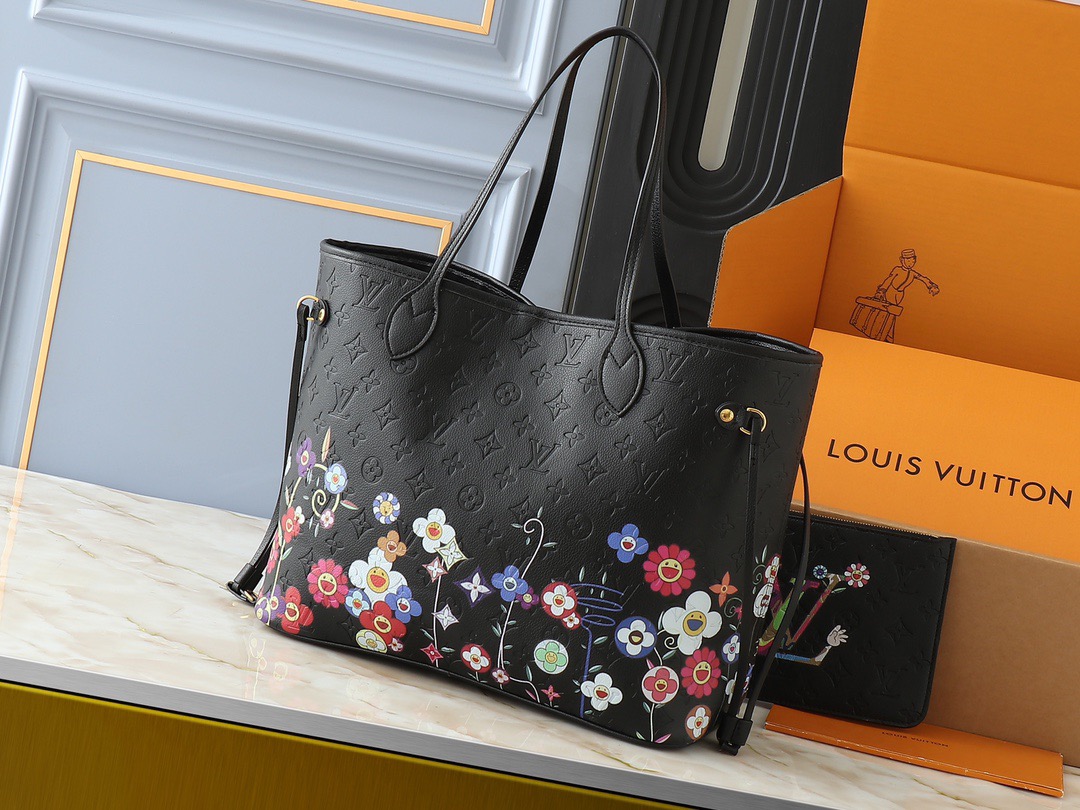 LV&Murakami Takashi Neverfull monogram bag