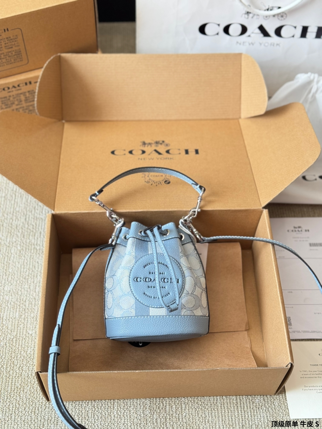 Coach Spring/Summer Mini Bucket Bag Hand Crossbody Bag