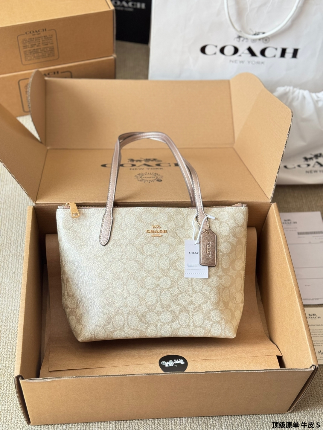 Coach's new Fiona tote bag hand armpit bag