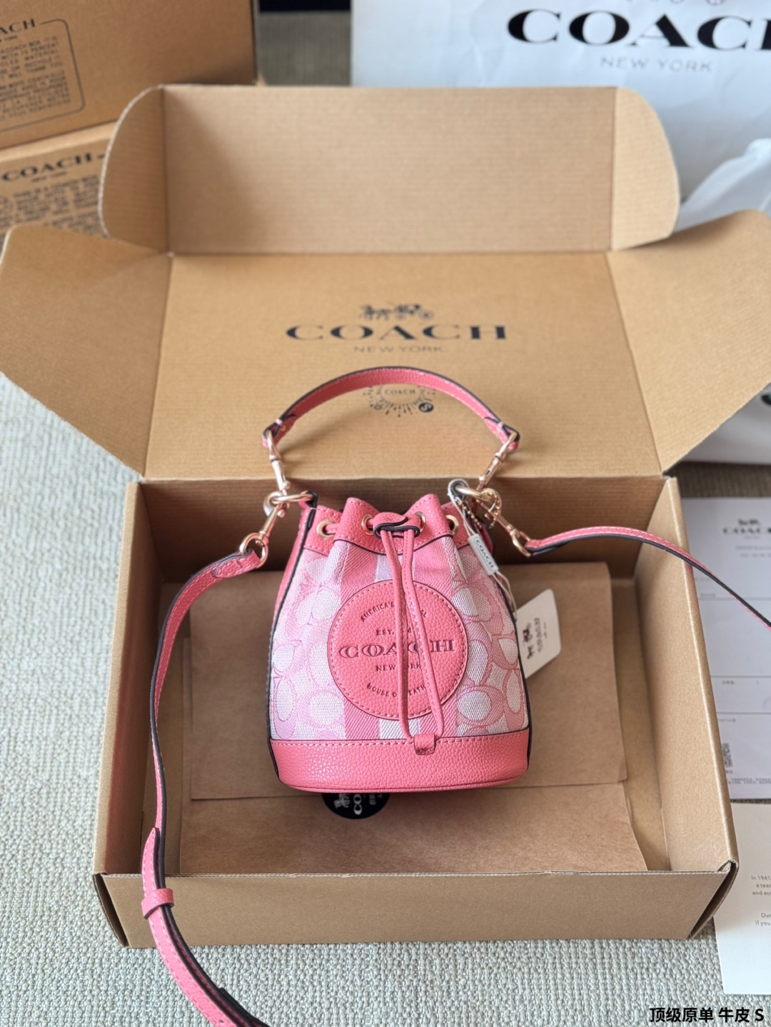 Coach Spring/Summer Mini Bucket Bag Hand Crossbody Bag