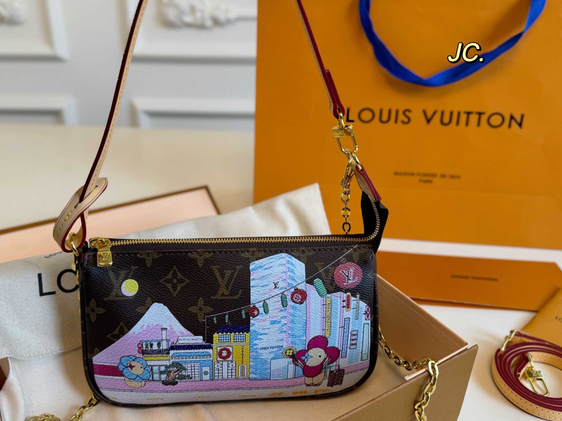 Louis Vuitton's new graffiti chain mahjong bag