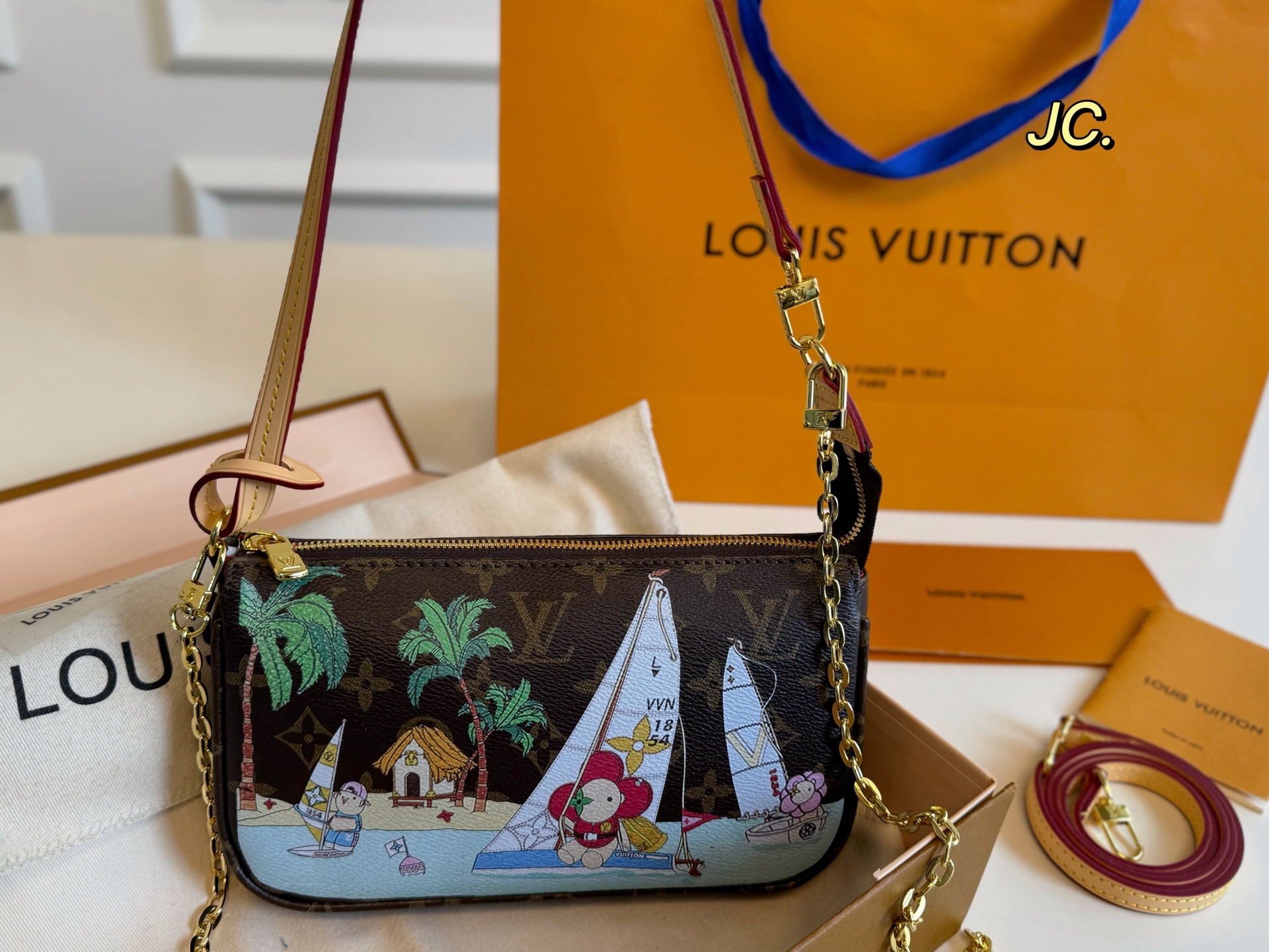 Louis Vuitton's new graffiti chain mahjong bag