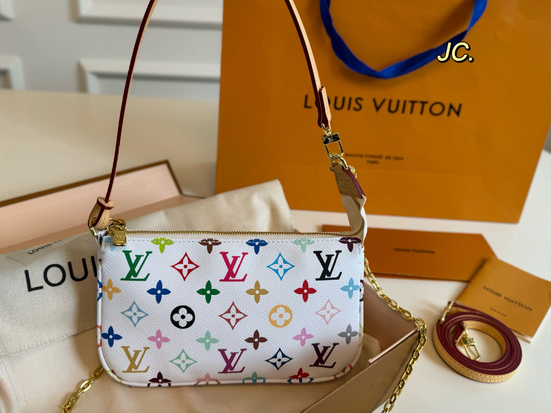 Louis Vuitton's new graffiti chain mahjong bag