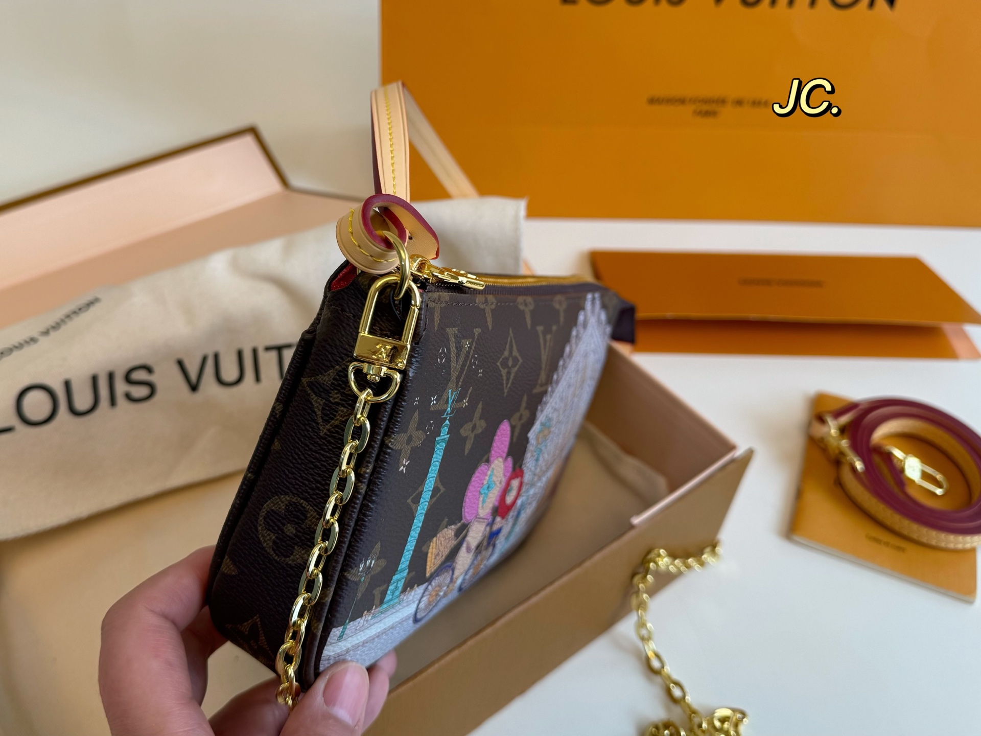 Louis Vuitton's new graffiti chain mahjong bag