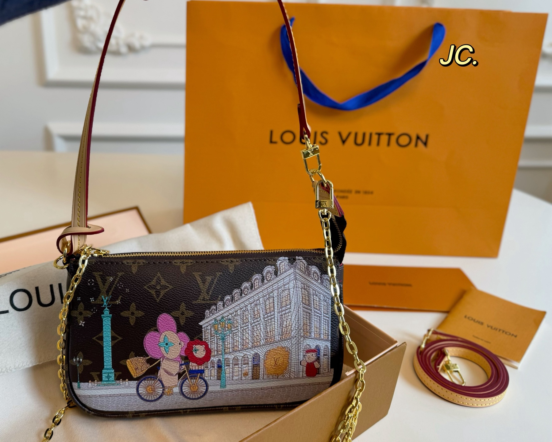 Louis Vuitton's new graffiti chain mahjong bag