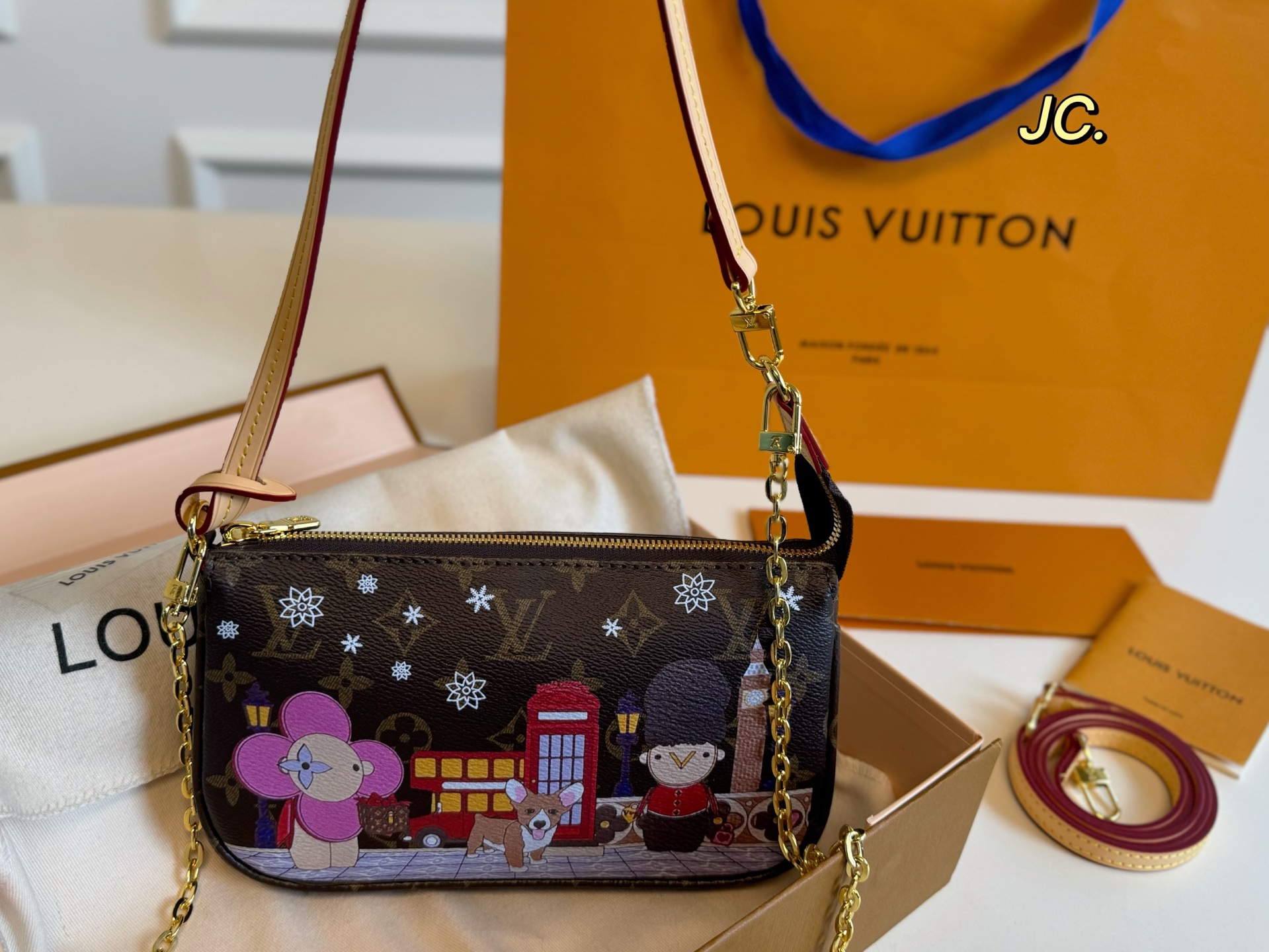 Louis Vuitton's new graffiti chain mahjong bag