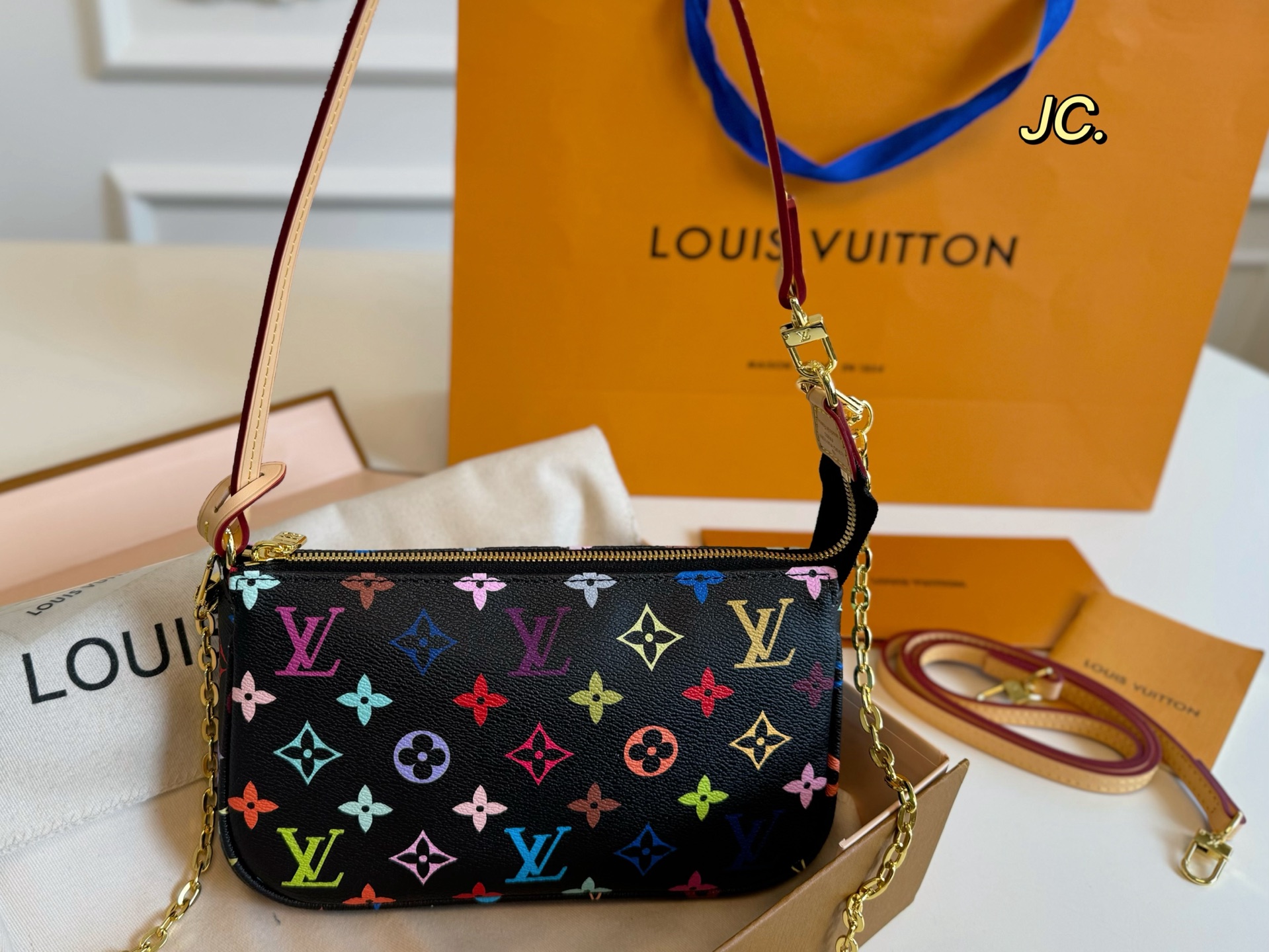 Louis Vuitton's new graffiti chain mahjong bag