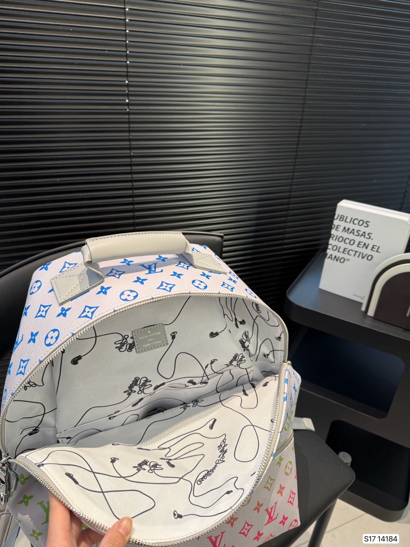 Lv backpack is wear-resistant practical and has large capacity