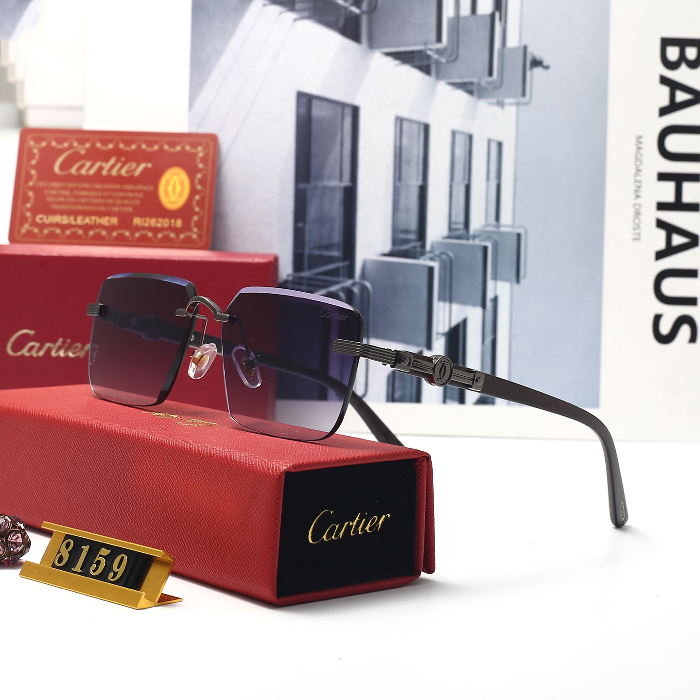 Cartier European and American fashion sunglasses sunshade