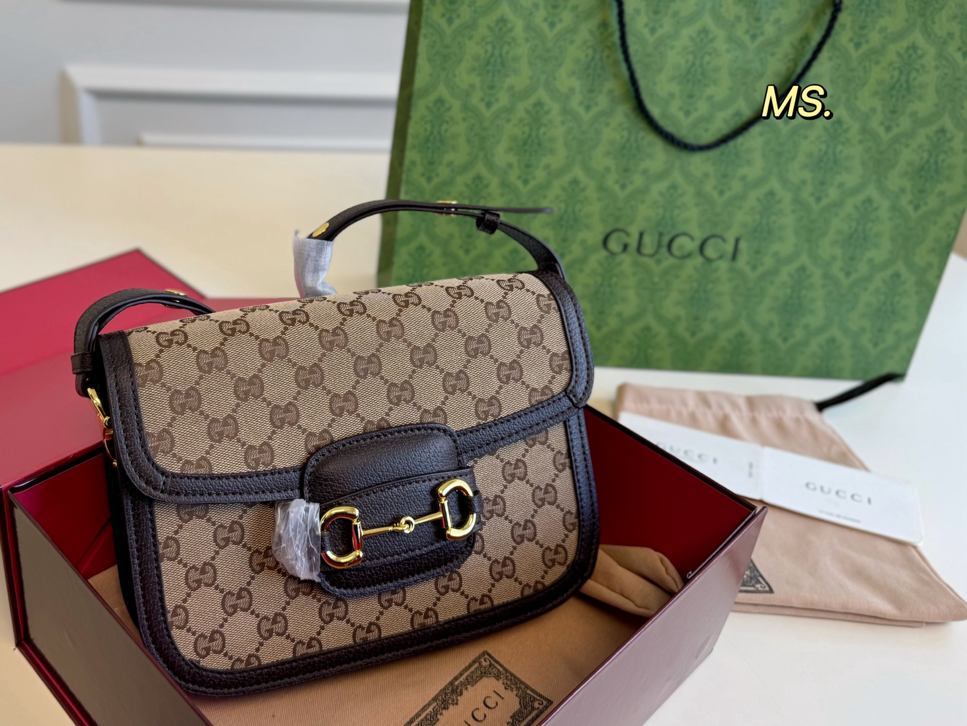 Gucci new 1955 saddle bag