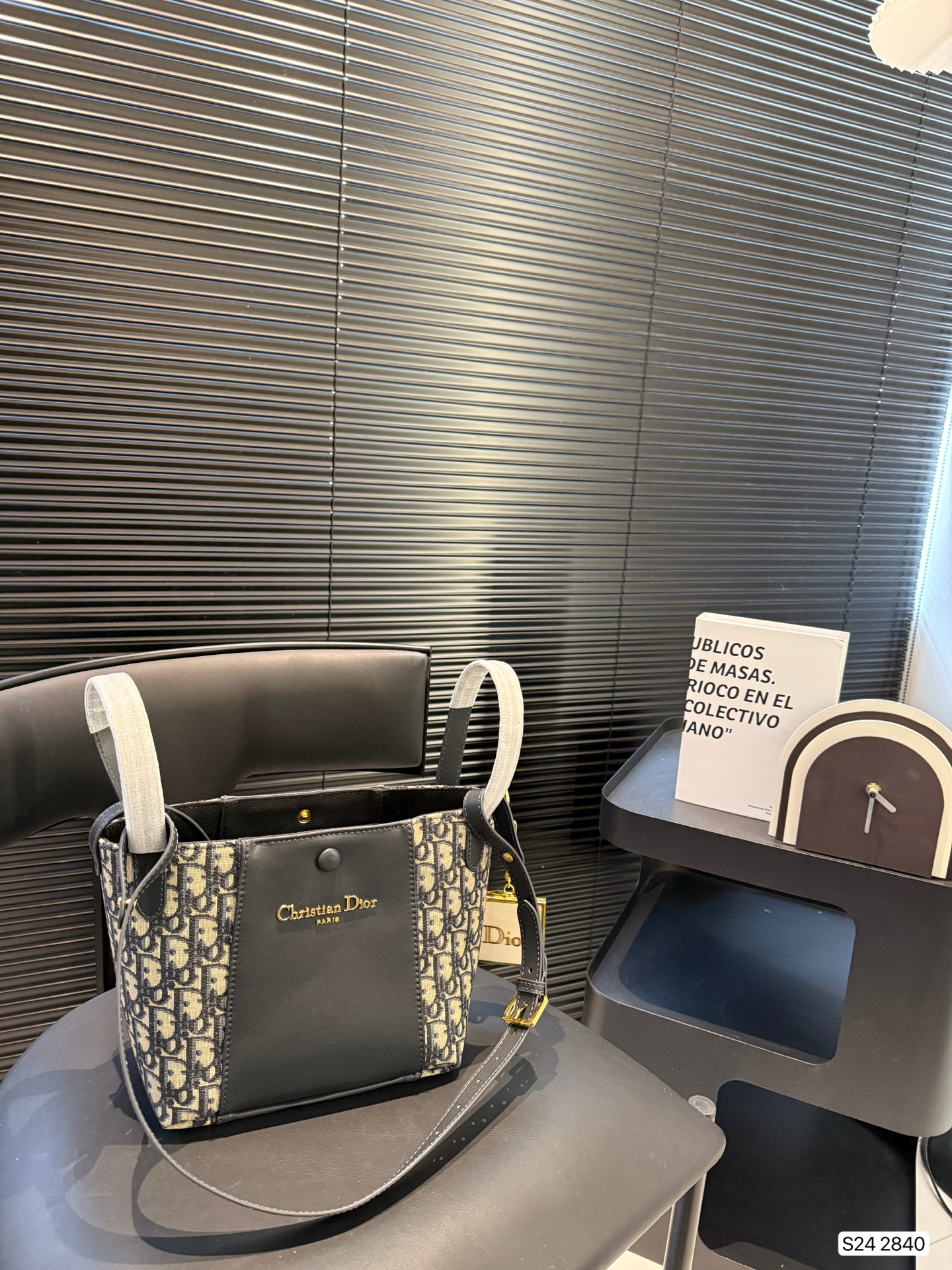 Dior's new signature classic printed bucket bag