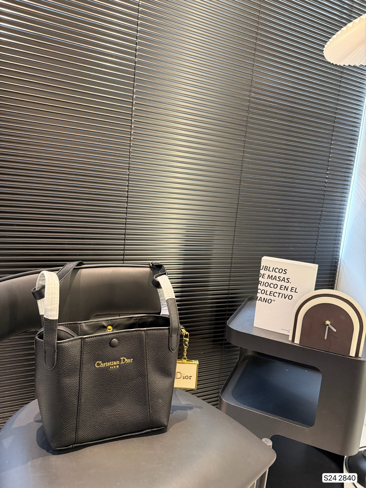 Dior's new signature classic printed bucket bag