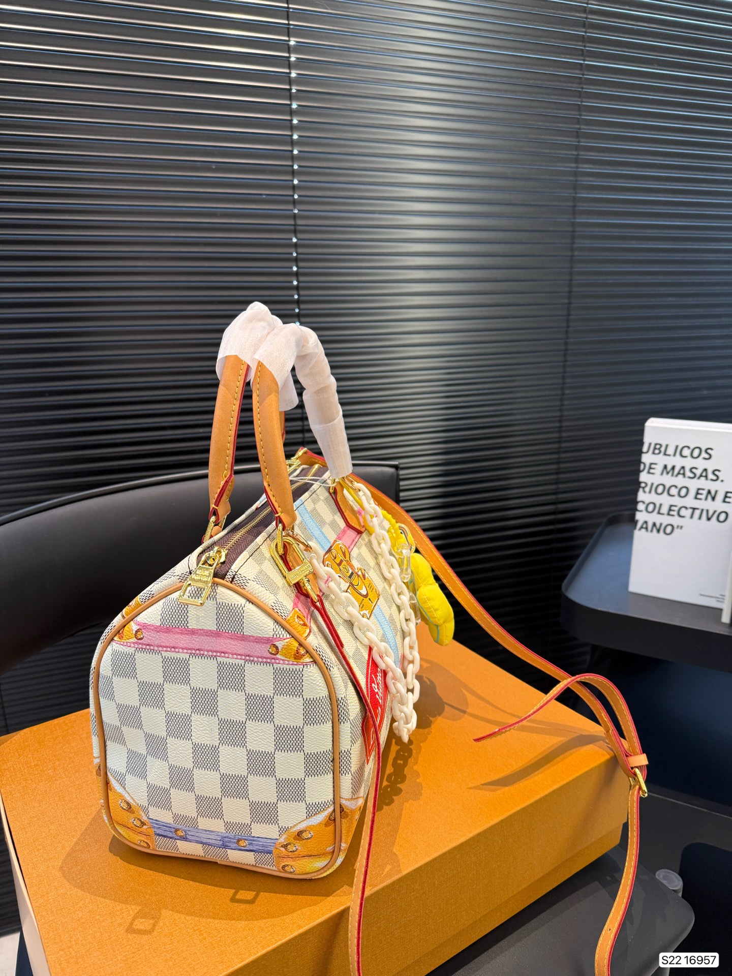 LV painted pillow bag spring and summer show series