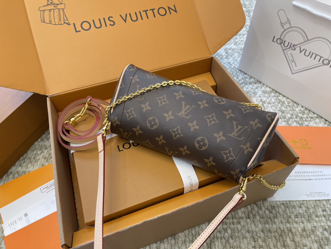 LV Gold Shield Manhattan Second-hand Armpit Bag