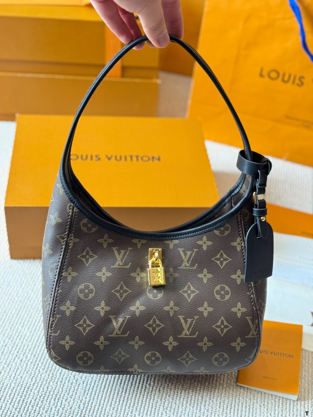 LV new bag The Drop small handbag retro