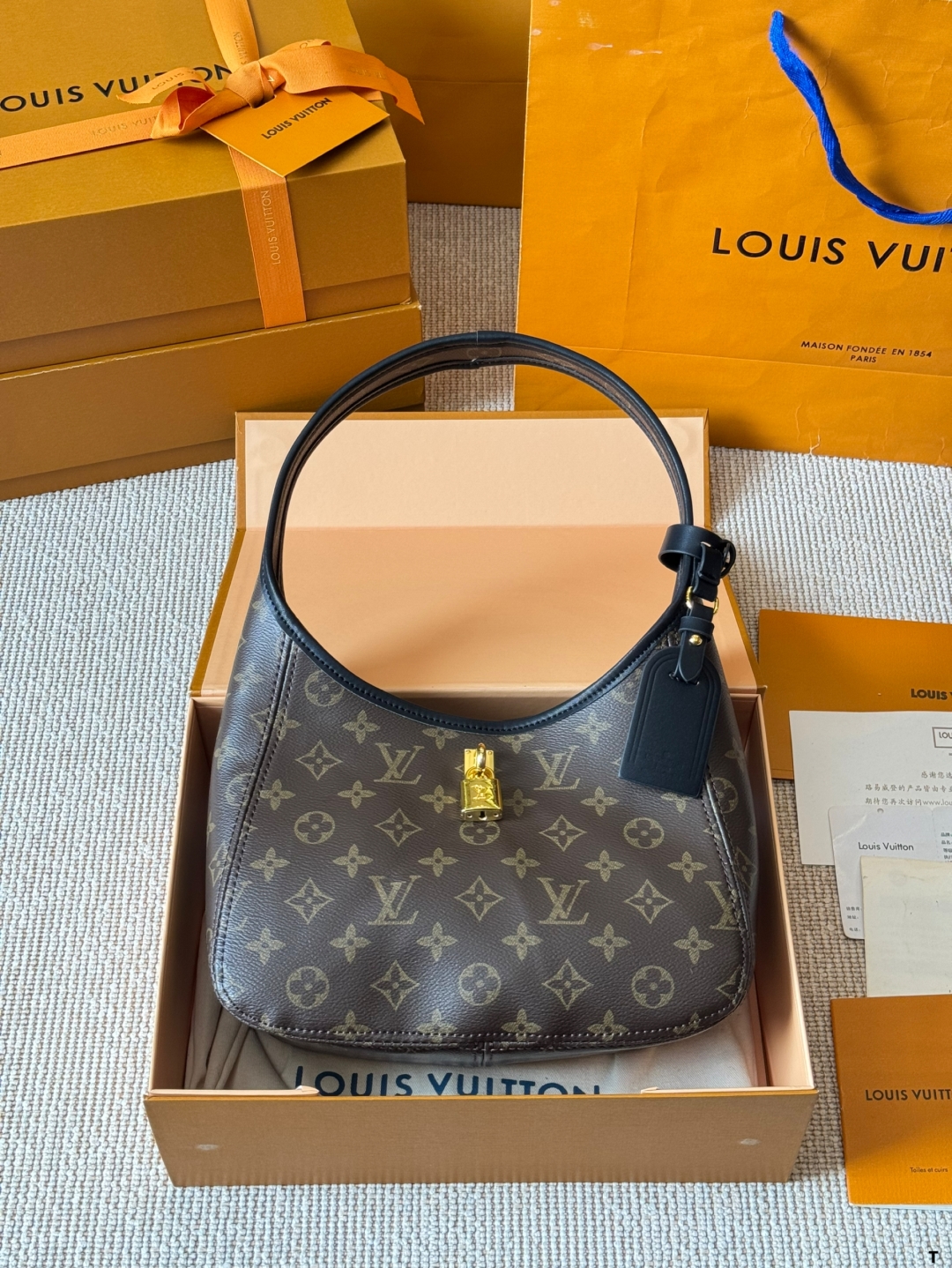 LV new bag The Drop small handbag retro