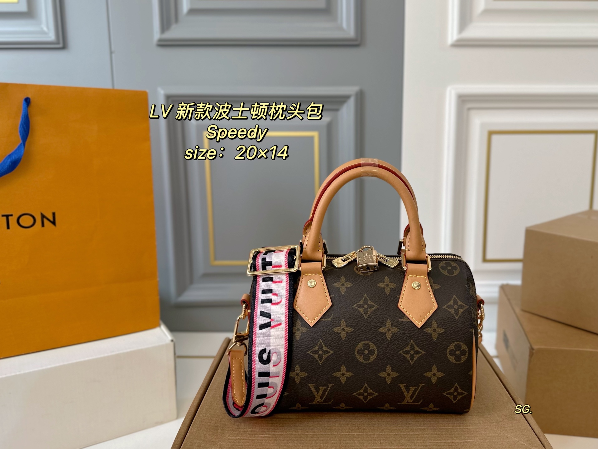 LV speedy Boston pillow bag