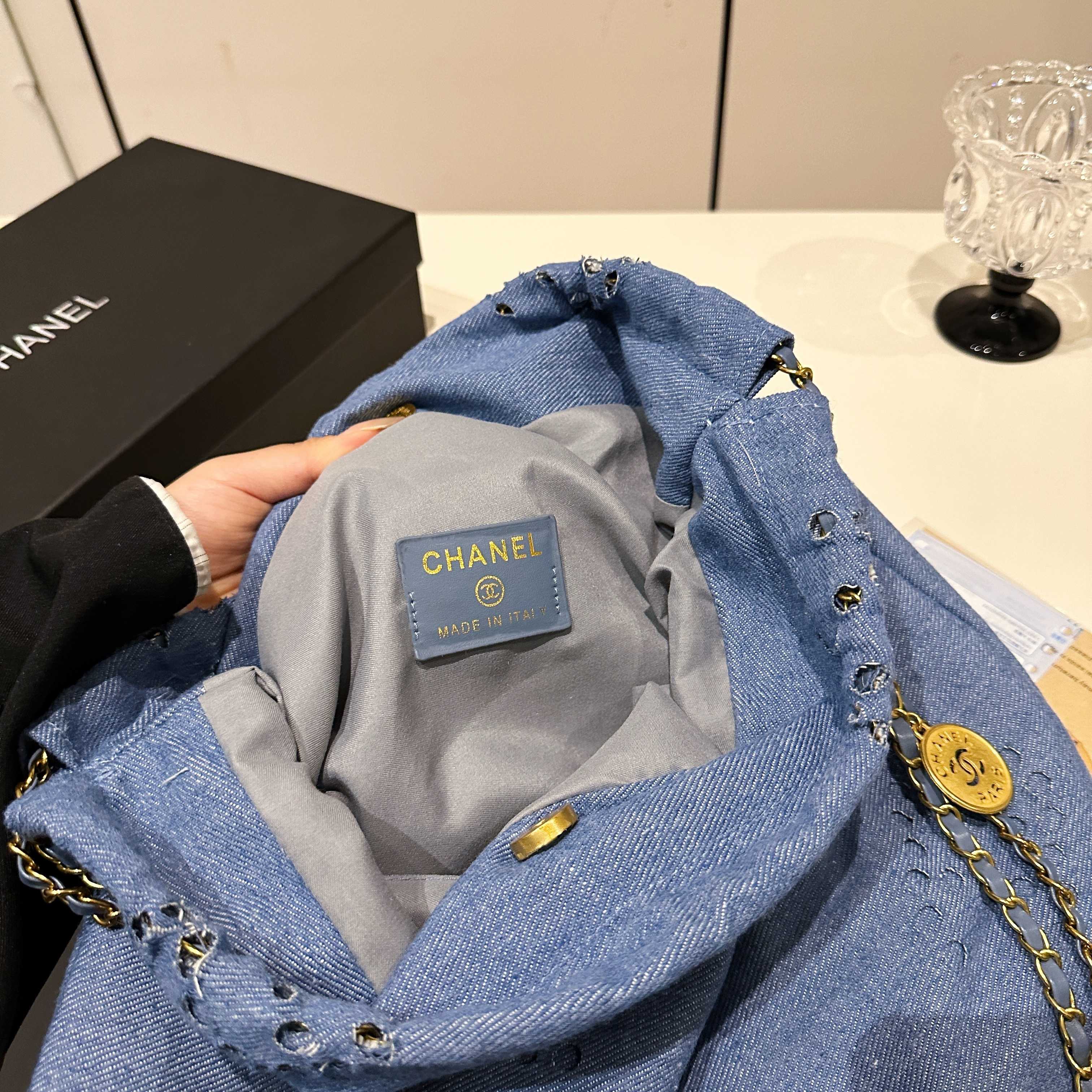 Chanel fashion hollow denim bag
